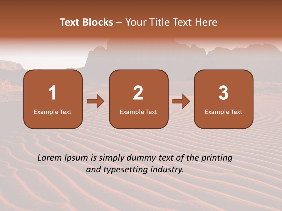 Sand Travel Canyon PowerPoint Template