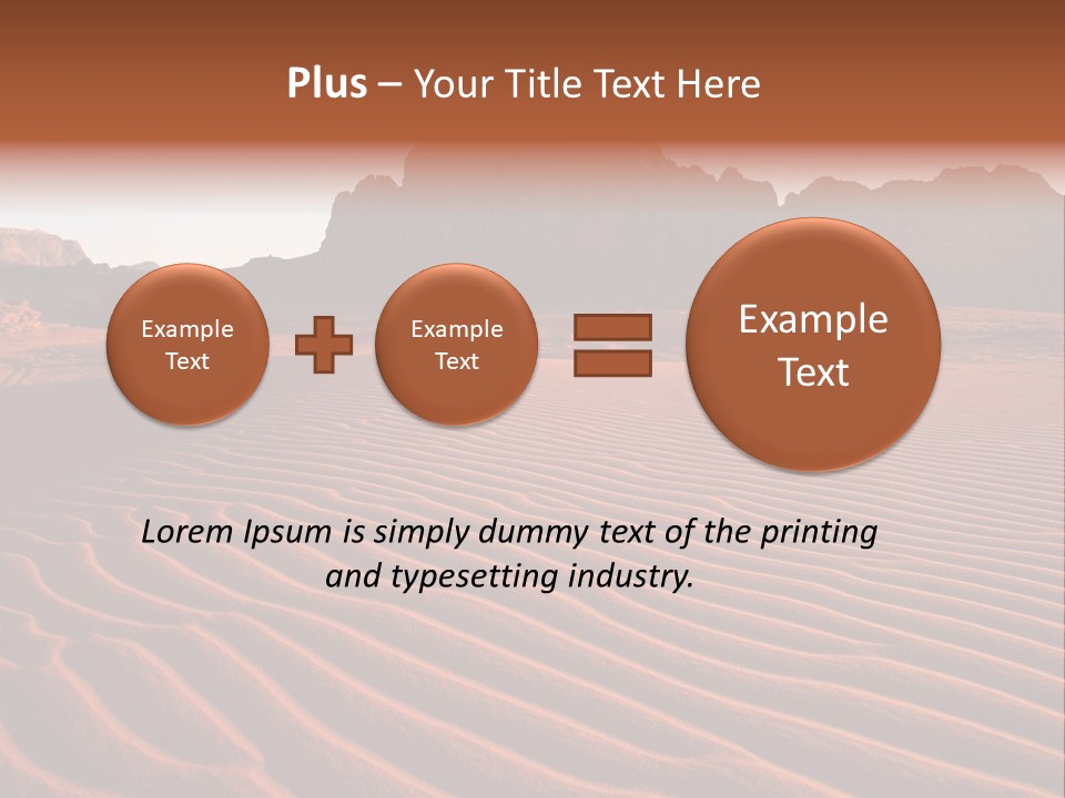 Sand Travel Canyon PowerPoint Template