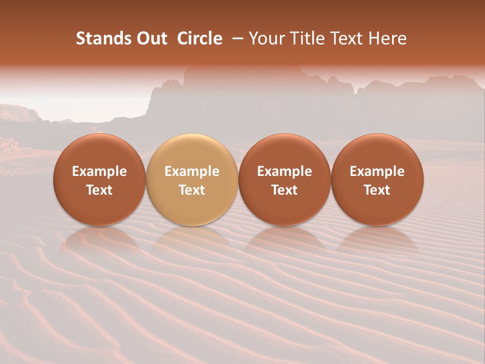 Sand Travel Canyon PowerPoint Template