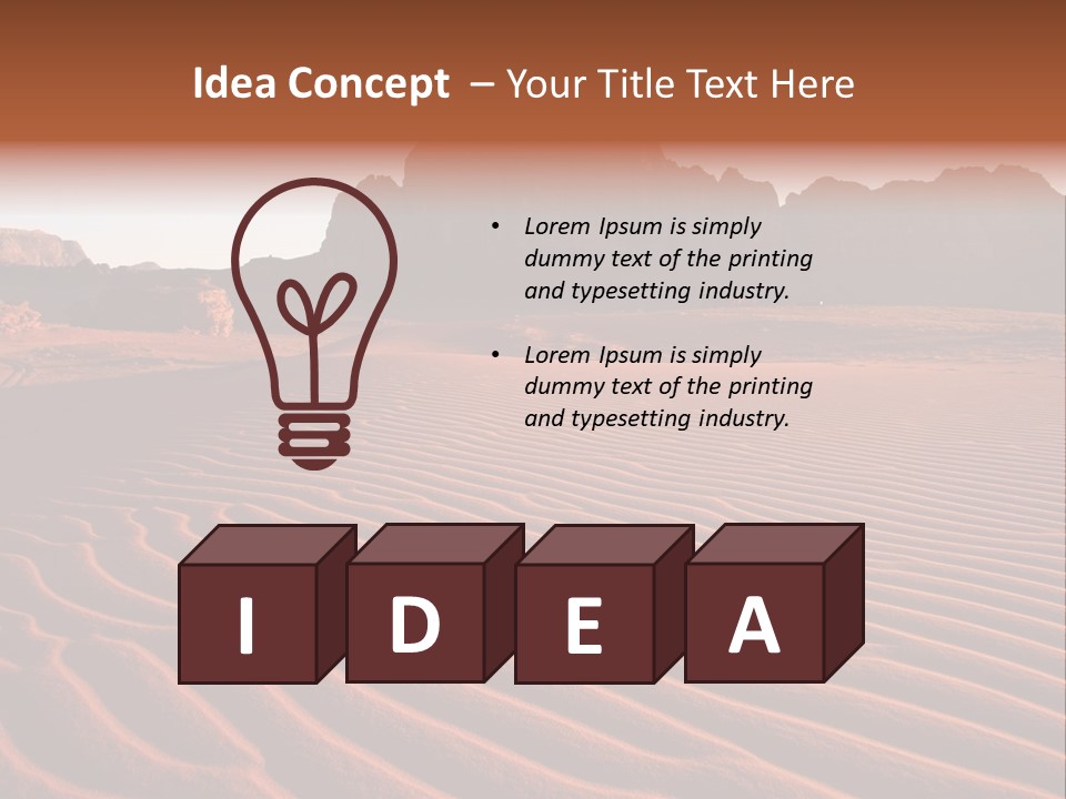 Sand Travel Canyon PowerPoint Template