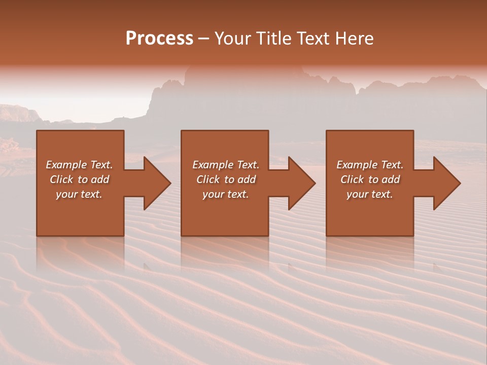 Sand Travel Canyon PowerPoint Template