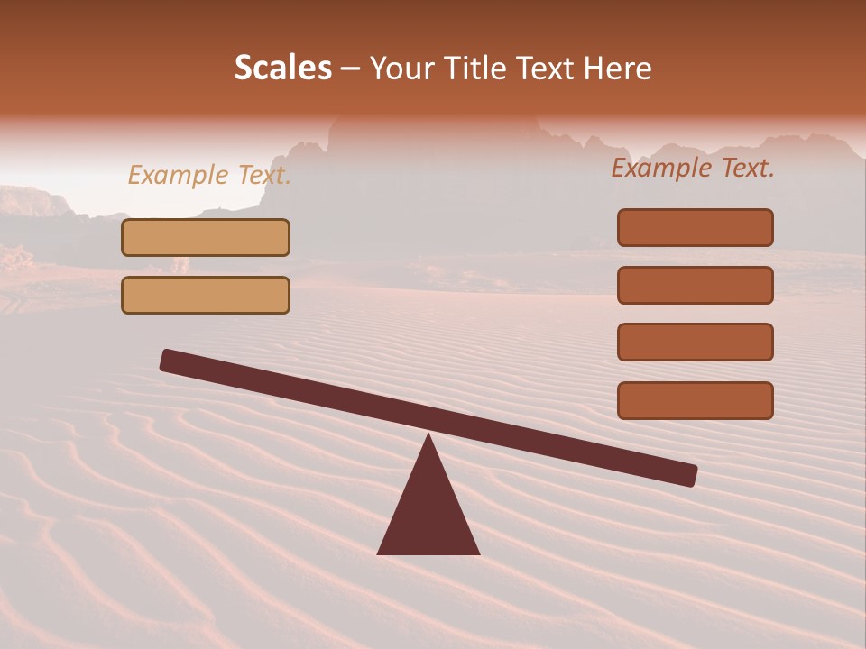 Sand Travel Canyon PowerPoint Template