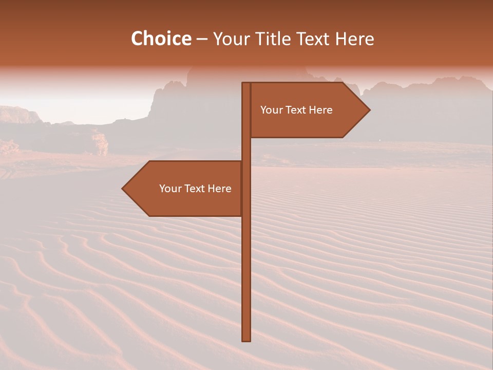 Sand Travel Canyon PowerPoint Template