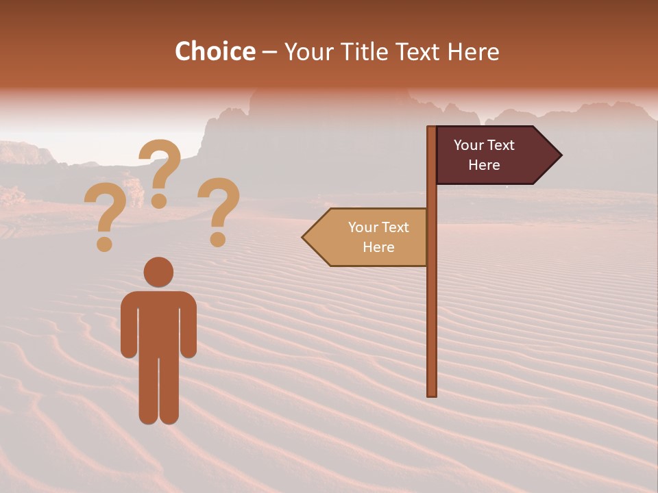 Sand Travel Canyon PowerPoint Template