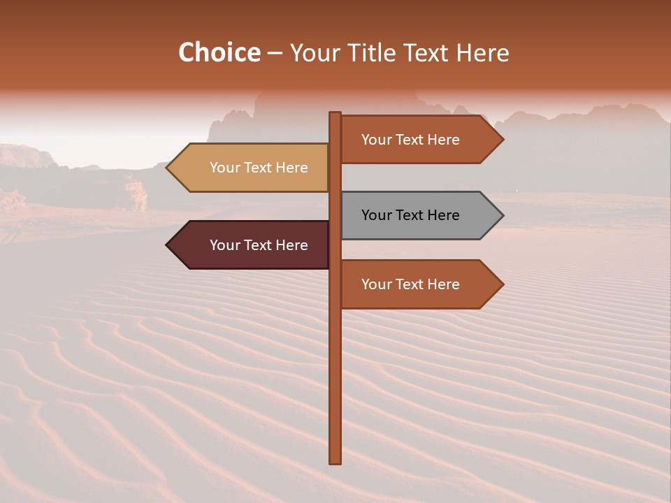 Sand Travel Canyon PowerPoint Template