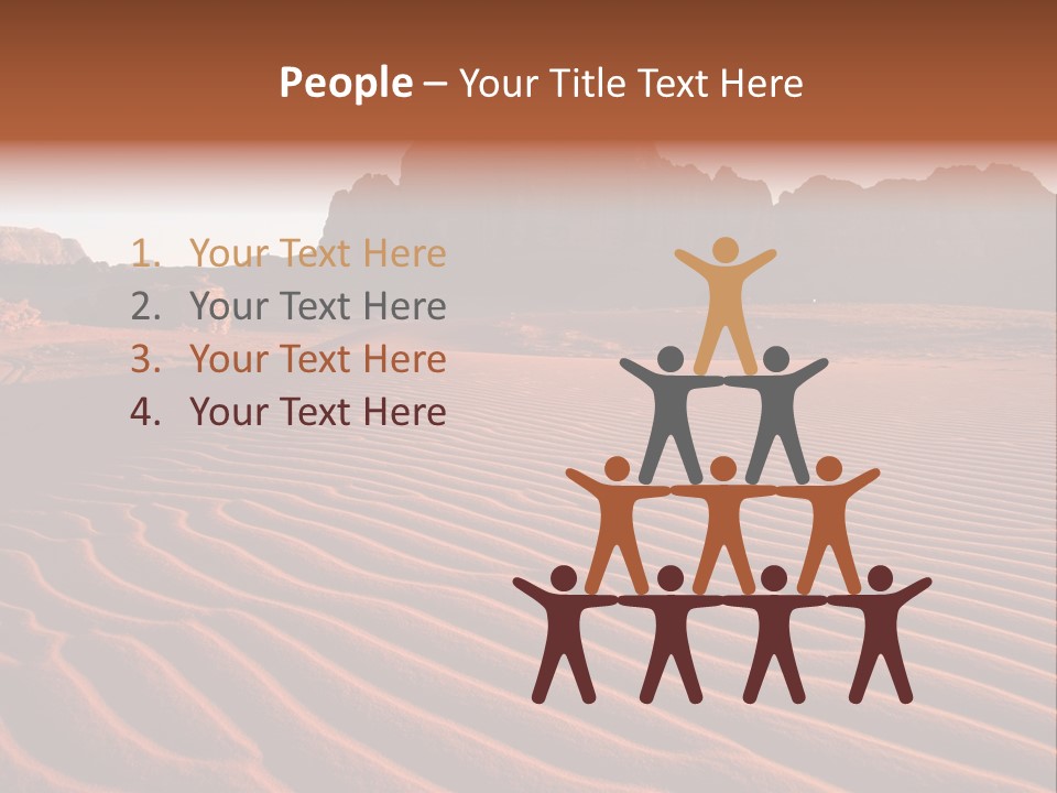 Sand Travel Canyon PowerPoint Template