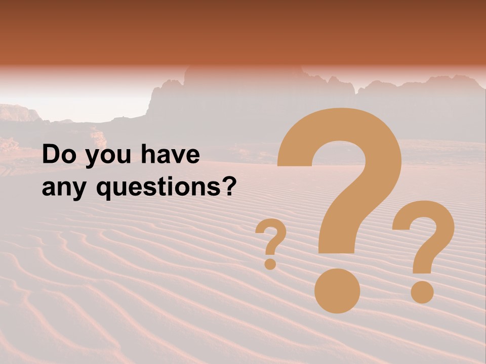 Sand Travel Canyon PowerPoint Template