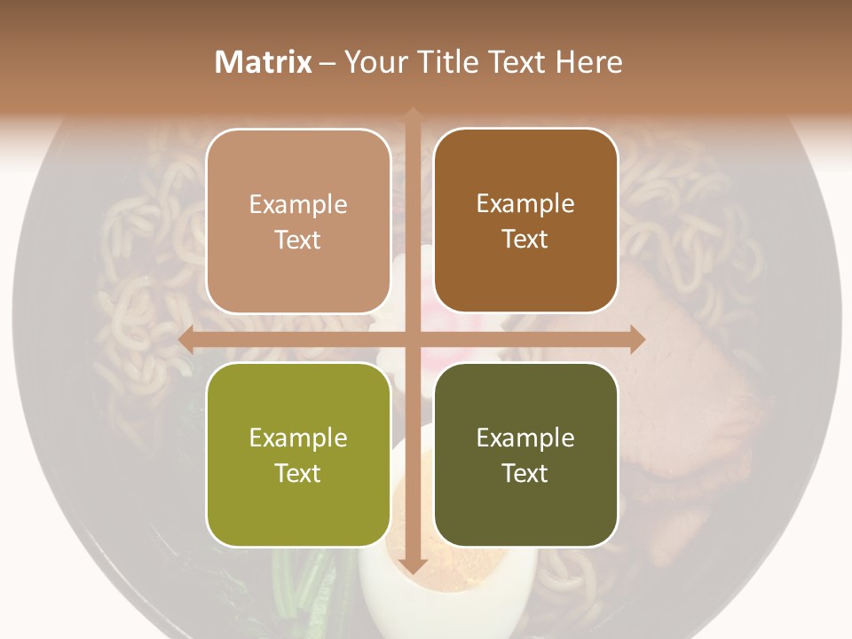 Egg Paste Chinese Food PowerPoint Template