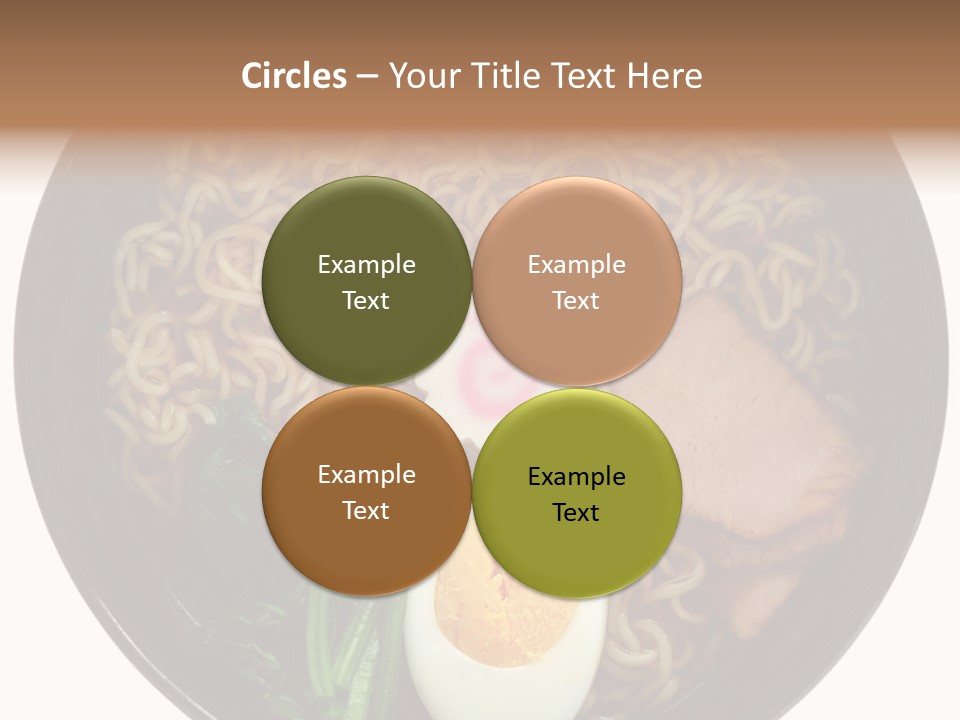 Egg Paste Chinese Food PowerPoint Template