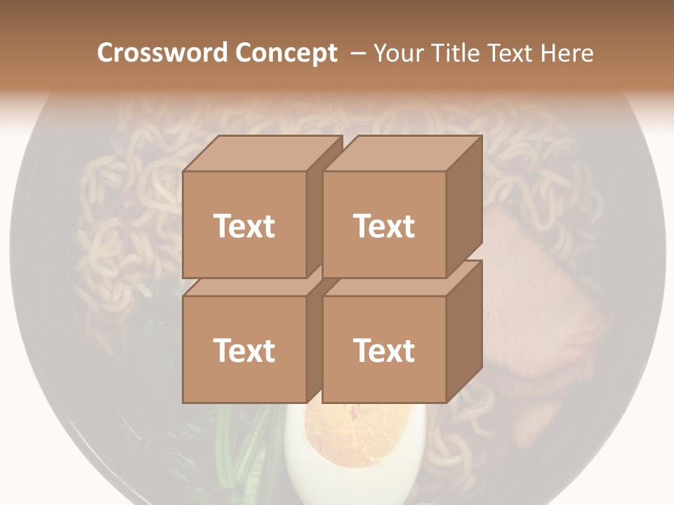 Egg Paste Chinese Food PowerPoint Template