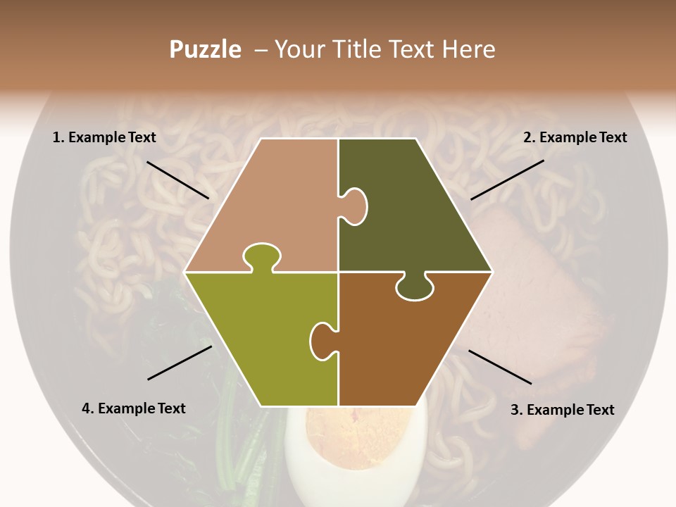 Egg Paste Chinese Food PowerPoint Template