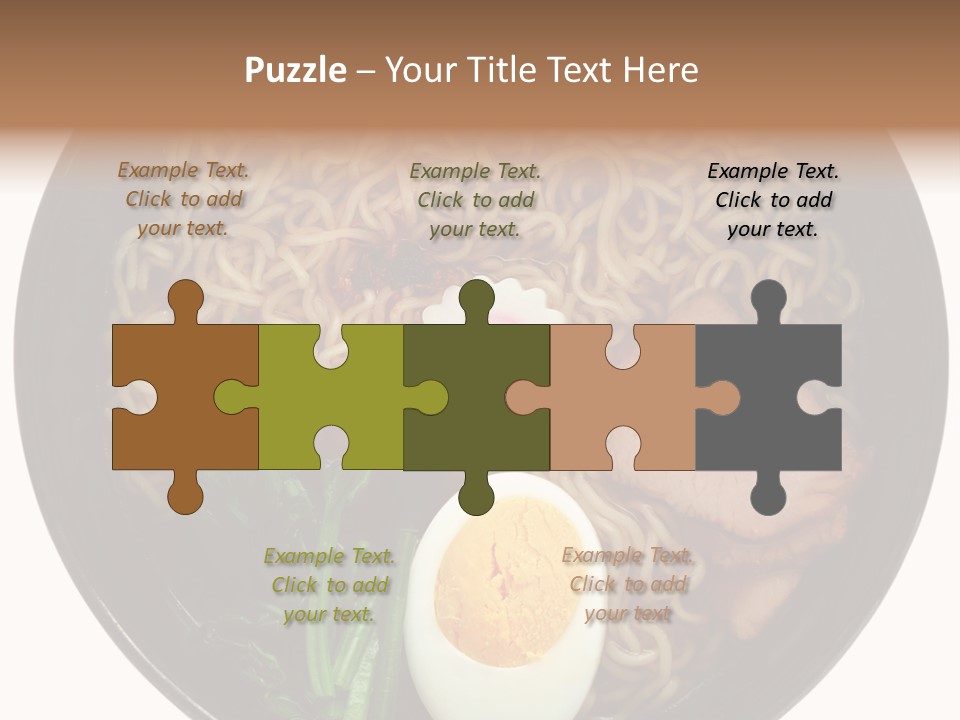 Egg Paste Chinese Food PowerPoint Template