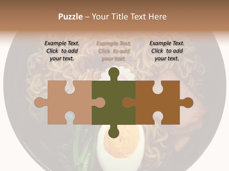 Egg Paste Chinese Food PowerPoint Template