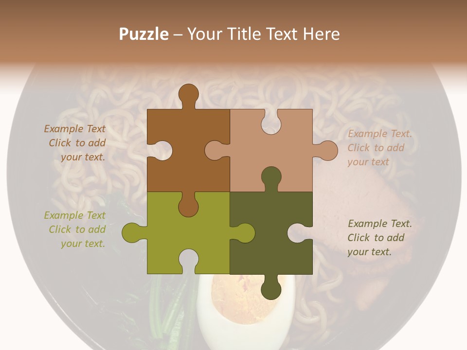 Egg Paste Chinese Food PowerPoint Template