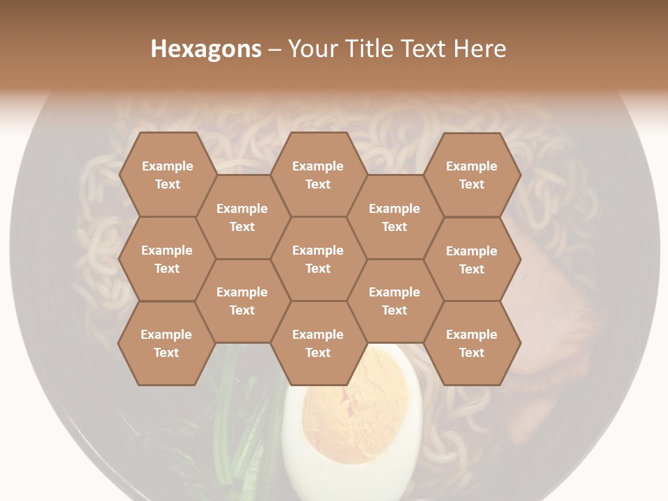 Egg Paste Chinese Food PowerPoint Template