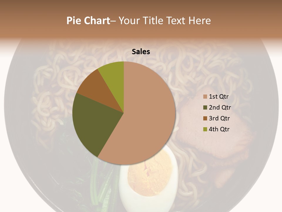 Egg Paste Chinese Food PowerPoint Template