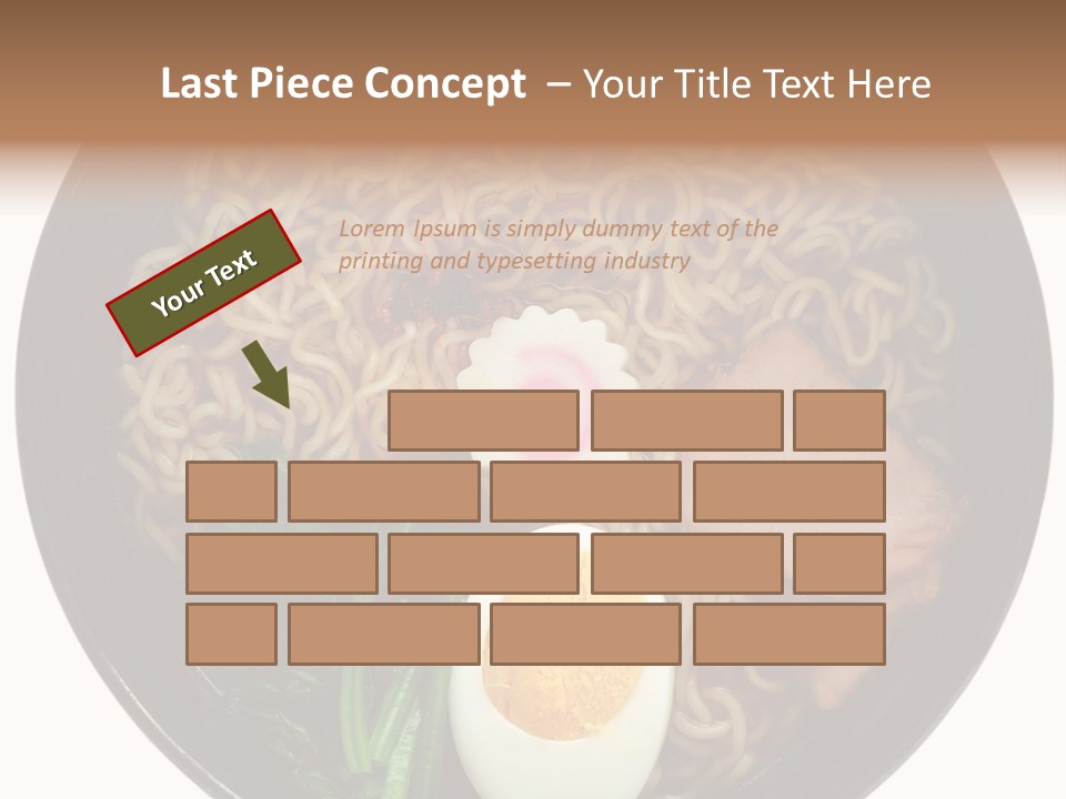 Egg Paste Chinese Food PowerPoint Template