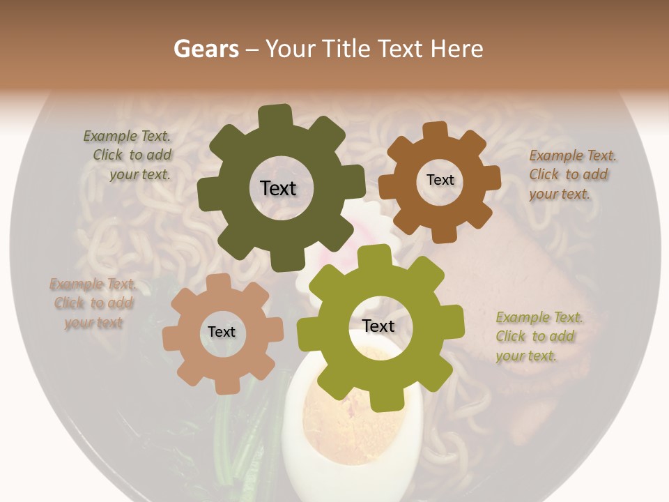 Egg Paste Chinese Food PowerPoint Template