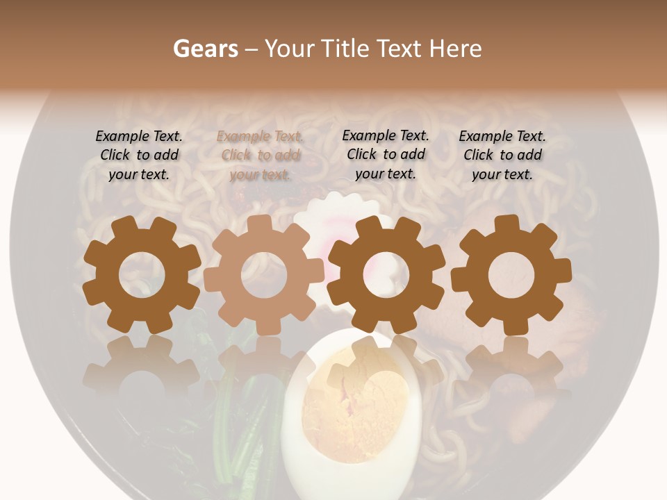 Egg Paste Chinese Food PowerPoint Template