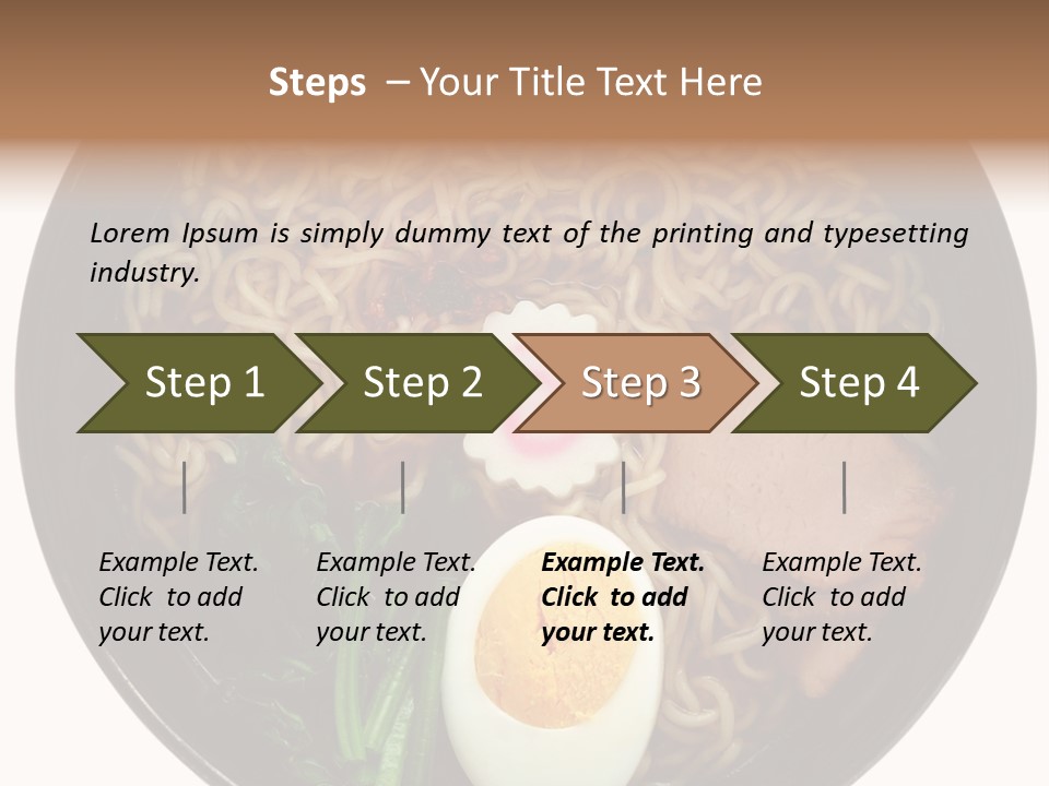 Egg Paste Chinese Food PowerPoint Template