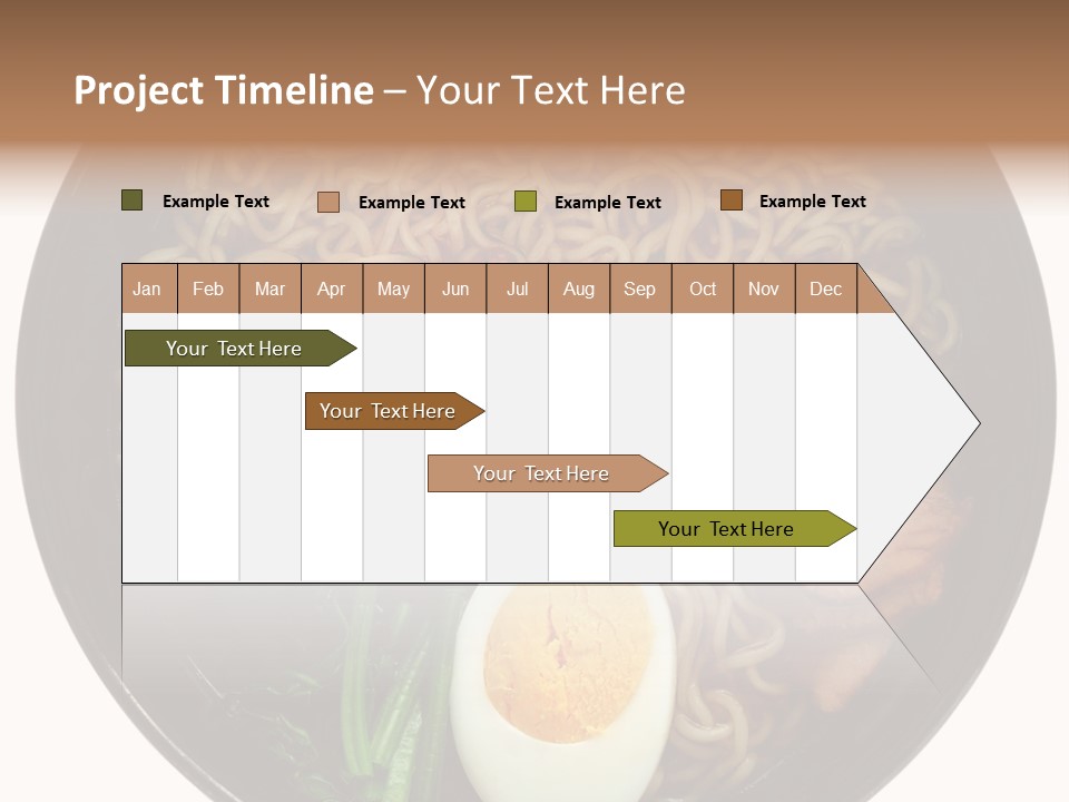 Egg Paste Chinese Food PowerPoint Template