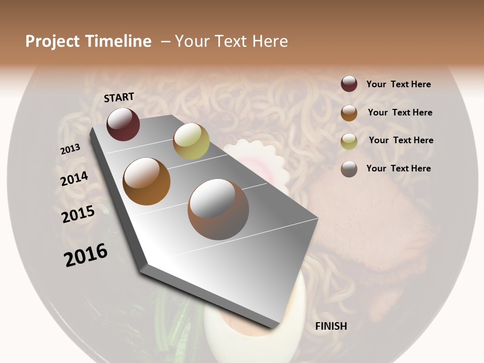 Egg Paste Chinese Food PowerPoint Template