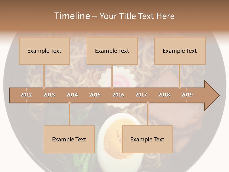 Egg Paste Chinese Food PowerPoint Template