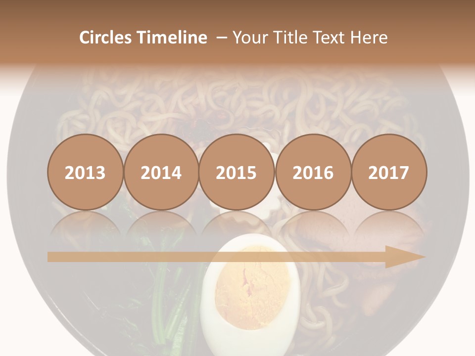 Egg Paste Chinese Food PowerPoint Template