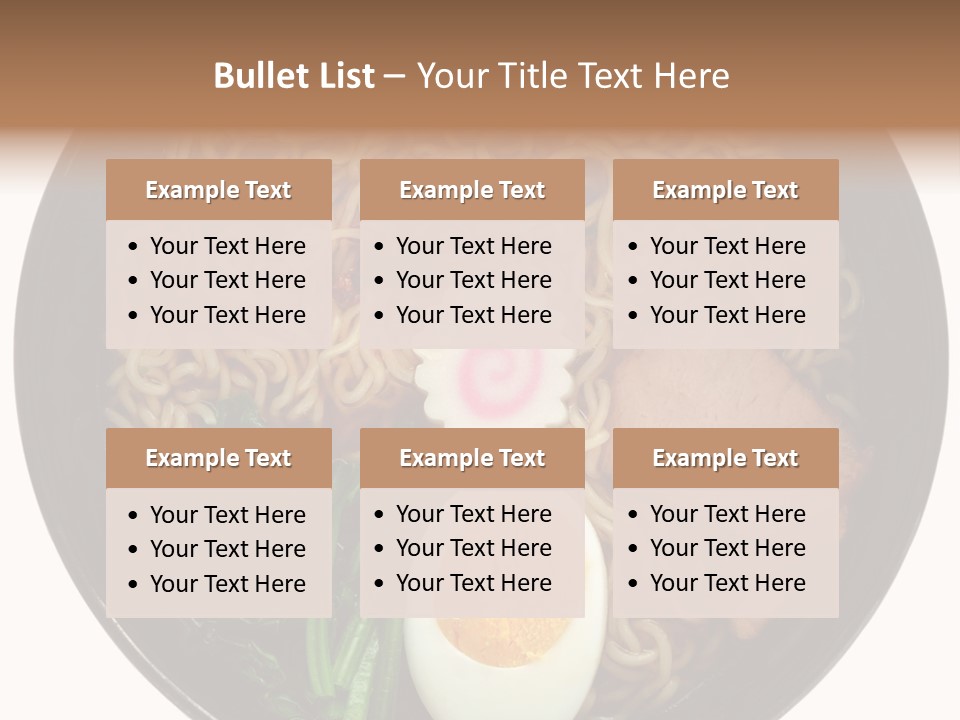 Egg Paste Chinese Food PowerPoint Template