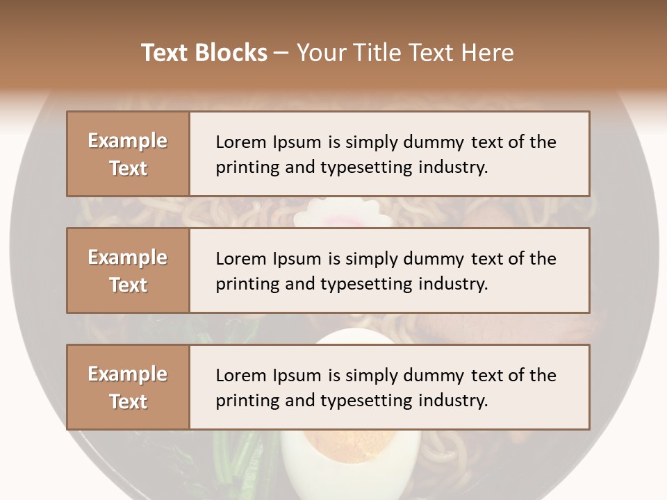 Egg Paste Chinese Food PowerPoint Template