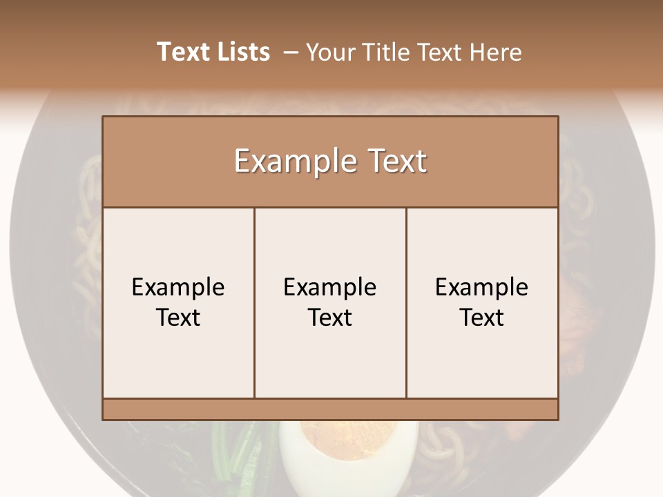 Egg Paste Chinese Food PowerPoint Template