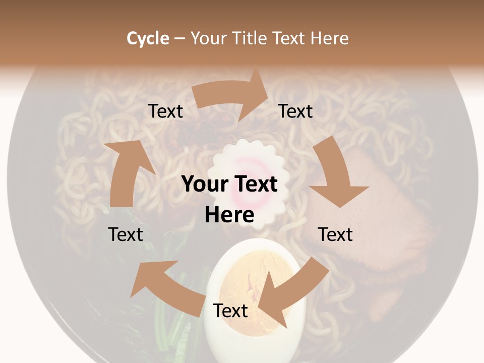 Egg Paste Chinese Food PowerPoint Template