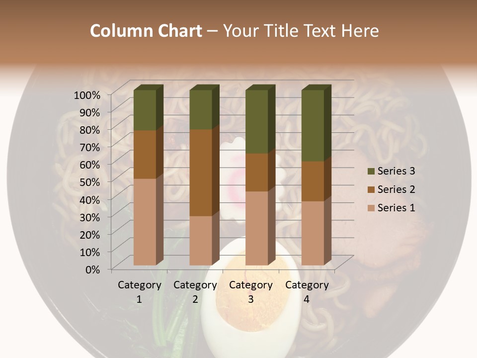 Egg Paste Chinese Food PowerPoint Template