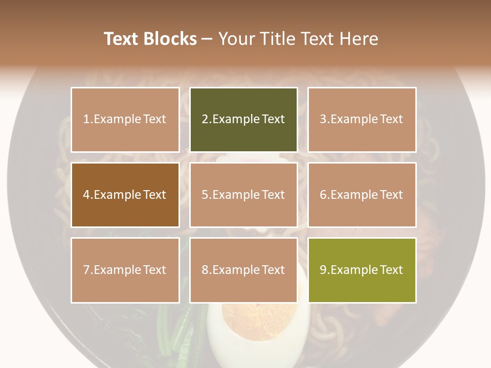 Egg Paste Chinese Food PowerPoint Template