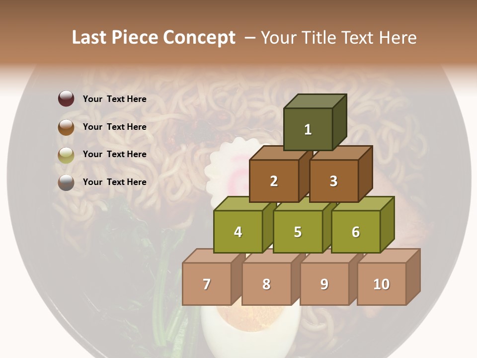 Egg Paste Chinese Food PowerPoint Template