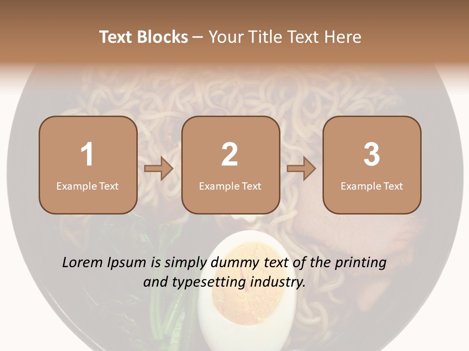 Egg Paste Chinese Food PowerPoint Template