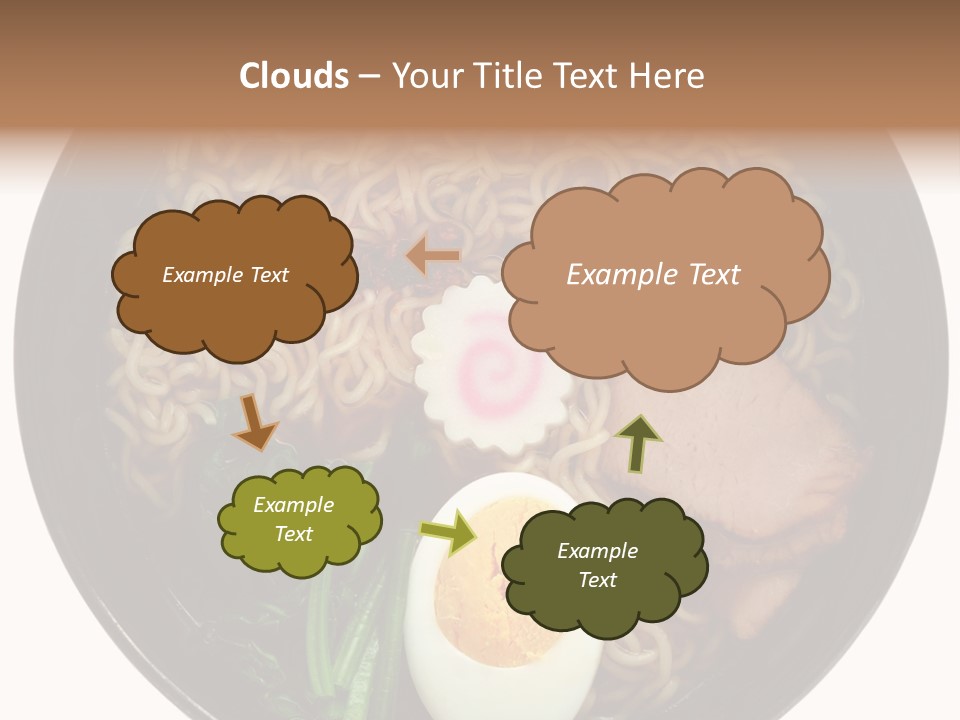 Egg Paste Chinese Food PowerPoint Template