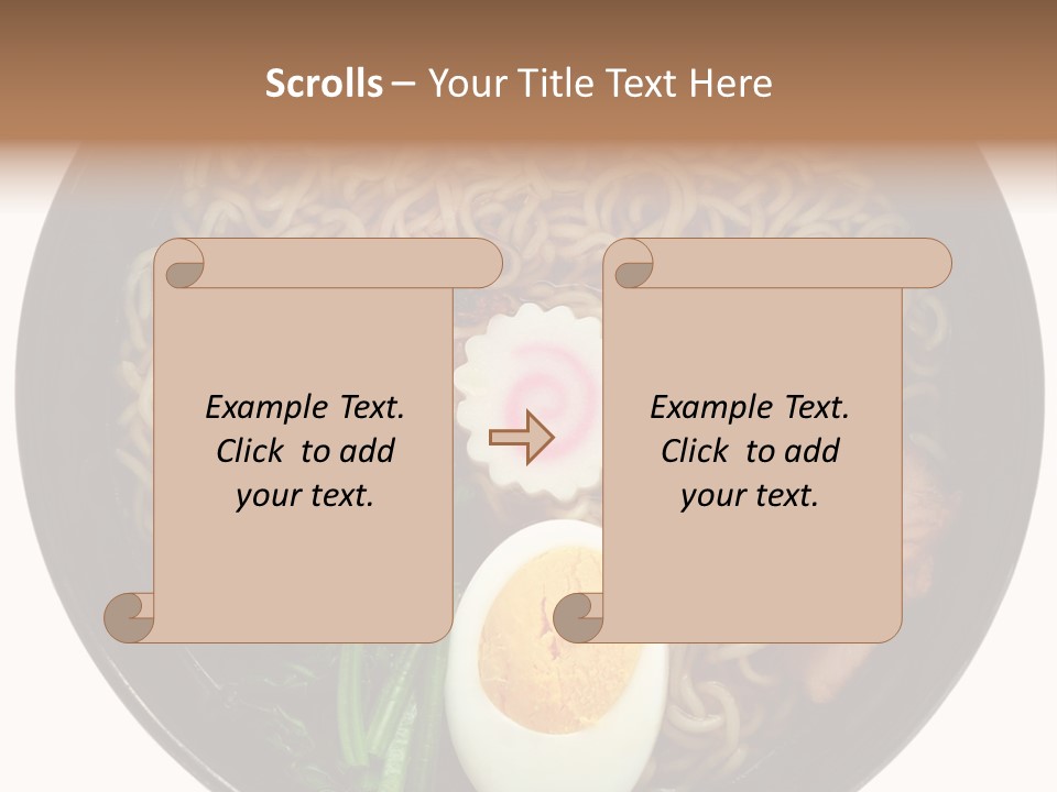 Egg Paste Chinese Food PowerPoint Template