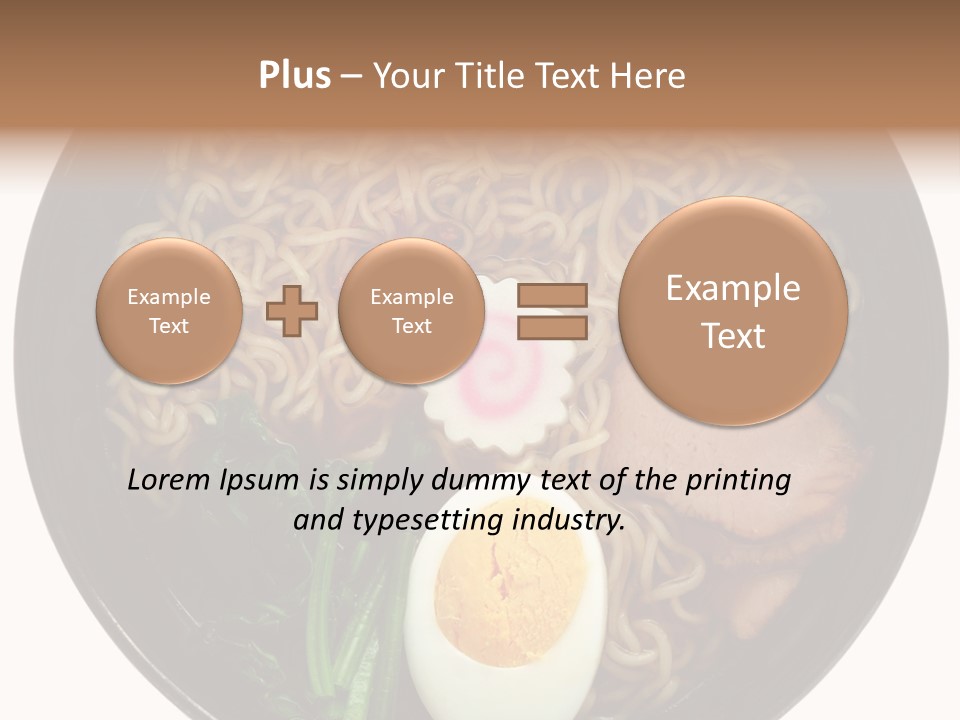 Egg Paste Chinese Food PowerPoint Template