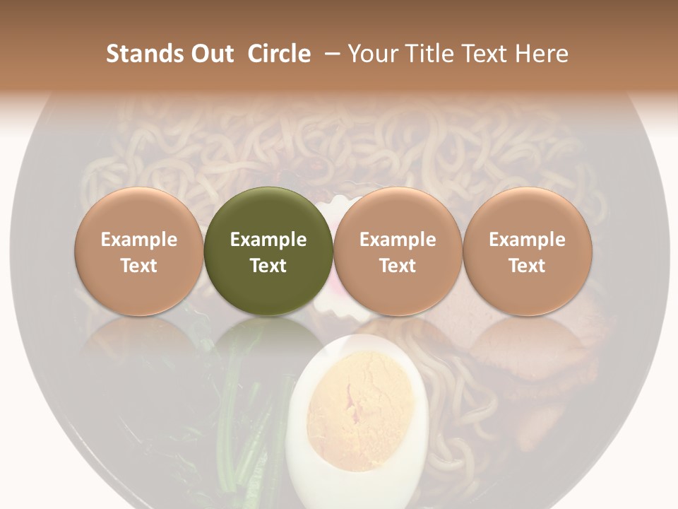 Egg Paste Chinese Food PowerPoint Template