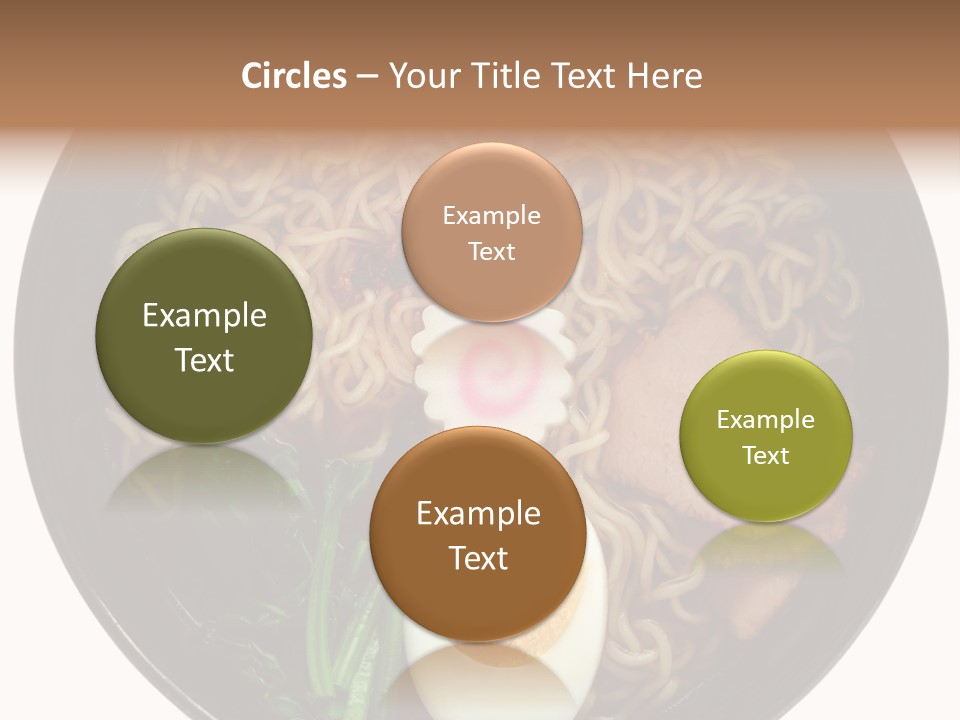 Egg Paste Chinese Food PowerPoint Template