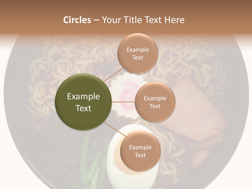 Egg Paste Chinese Food PowerPoint Template