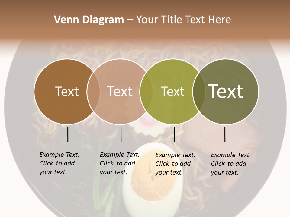 Egg Paste Chinese Food PowerPoint Template