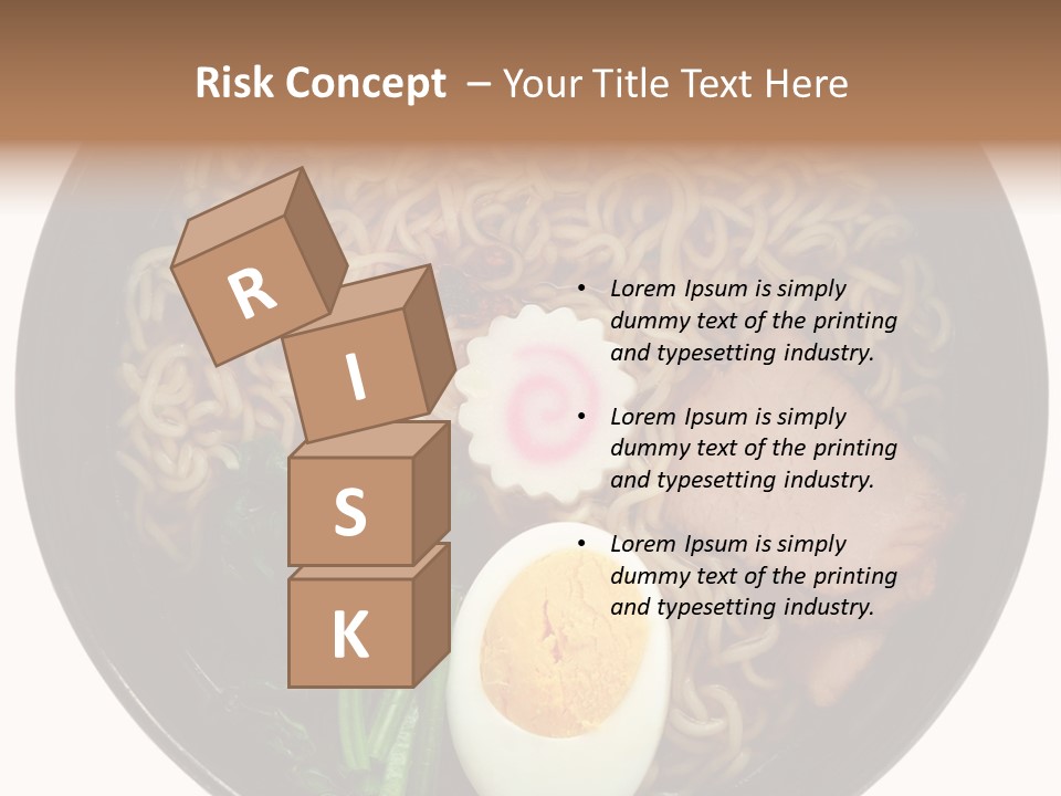 Egg Paste Chinese Food PowerPoint Template