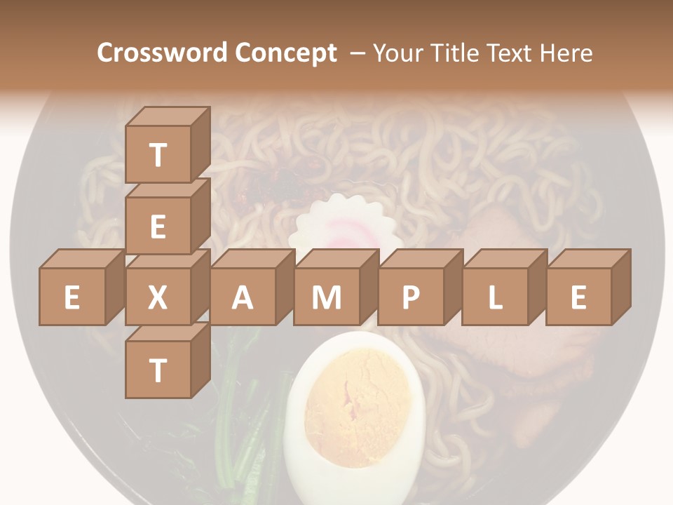 Egg Paste Chinese Food PowerPoint Template