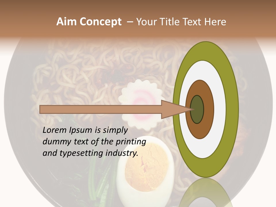 Egg Paste Chinese Food PowerPoint Template