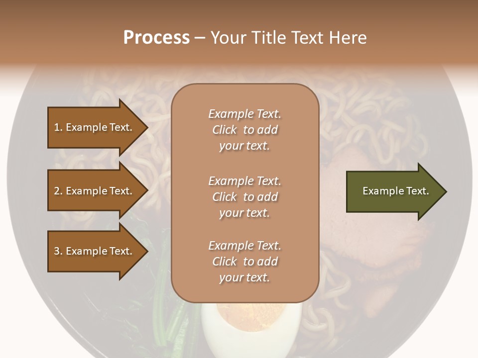 Egg Paste Chinese Food PowerPoint Template