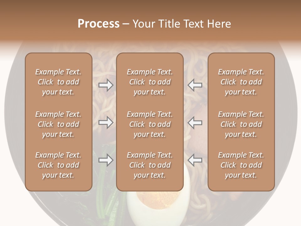 Egg Paste Chinese Food PowerPoint Template