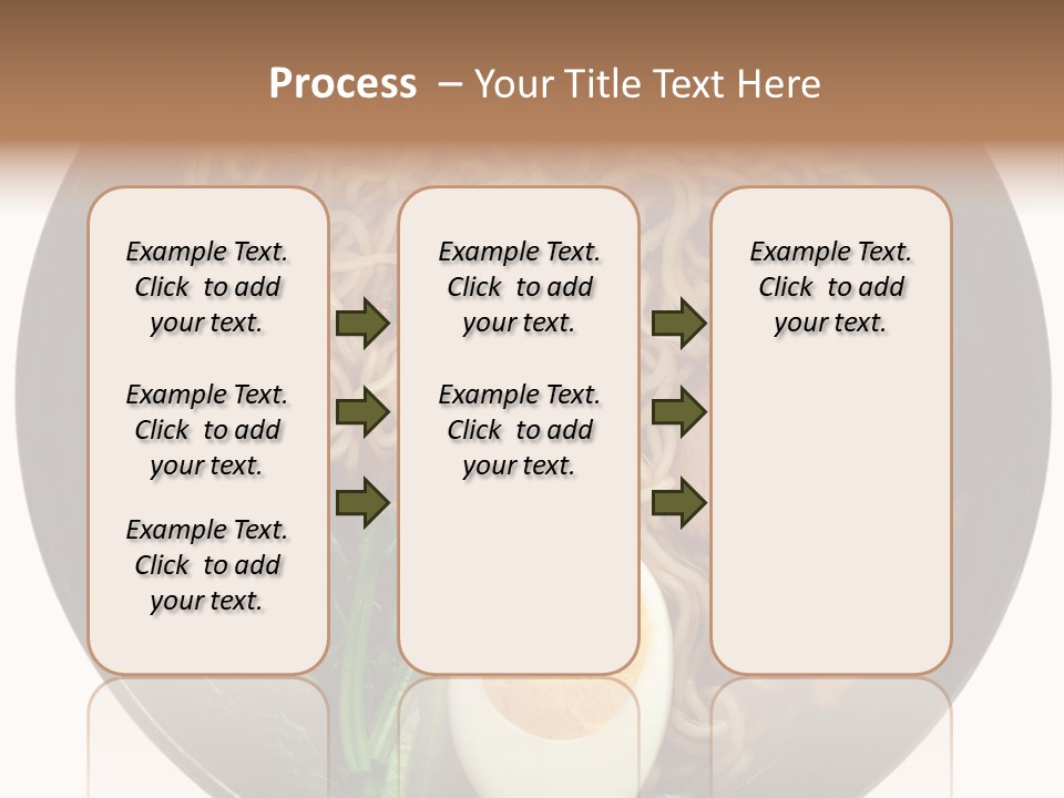 Egg Paste Chinese Food PowerPoint Template