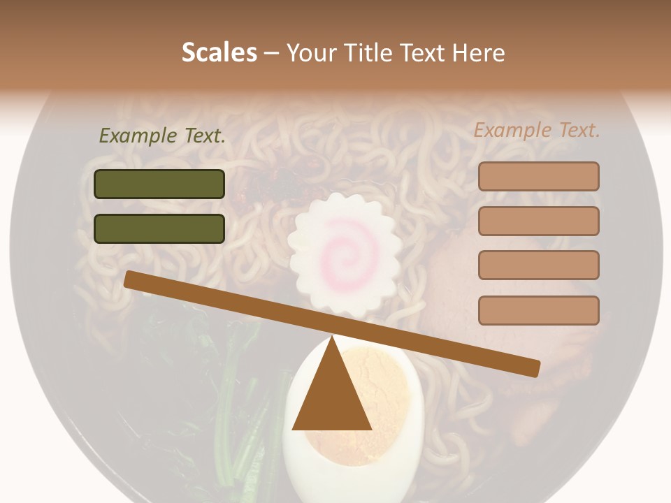 Egg Paste Chinese Food PowerPoint Template